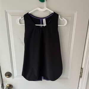 Ivivva by Lululemon girls black athletic tank top